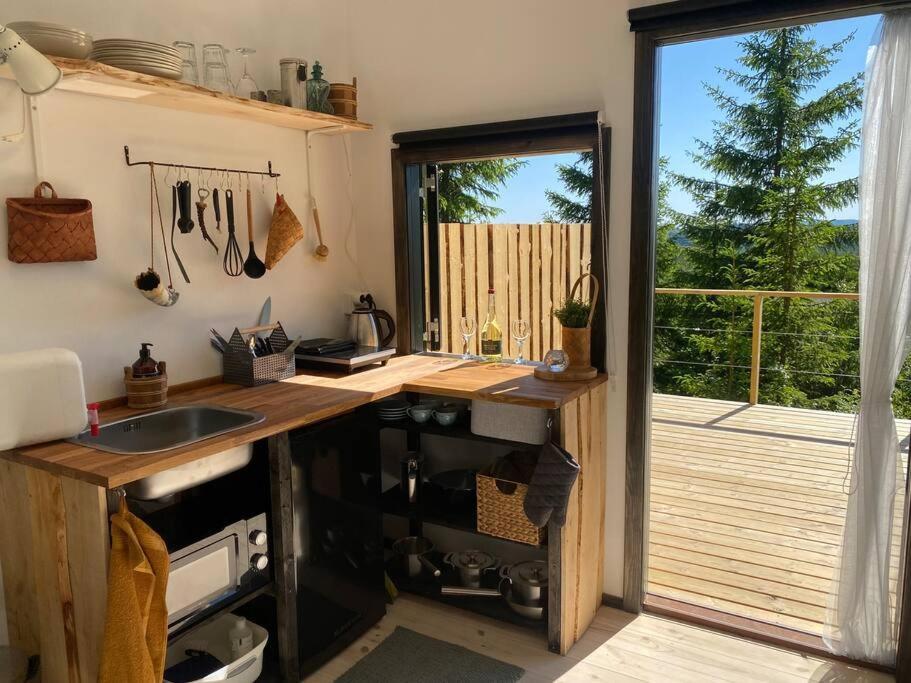 Forest Cabin With Stunning Mountain View & Sauna 토르스뷔 외부 사진