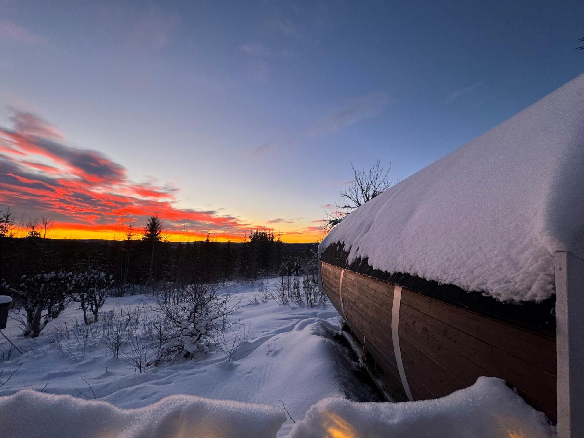 Forest Cabin With Stunning Mountain View & Sauna 토르스뷔 외부 사진